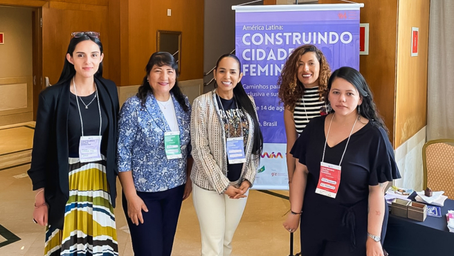 Directora ejecutiva de Promovilidad, Nérida Aucahuasi, participó en evento realizado en Brasil.