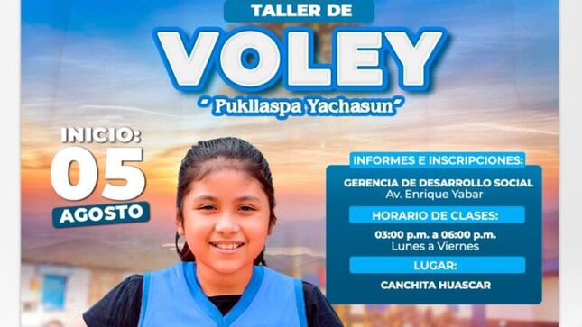 Archivo Imagen de "Inscripciones para el Taller de Vóley "Pukllaspa Yachasun 2024""