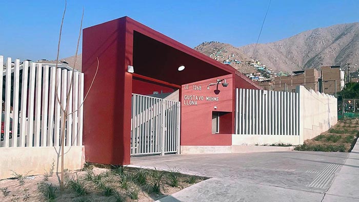 La moderna Escuela Bicentenario 1268 Gustavo Mohme Llona beneficiará a más de 1200 estudiantes.
