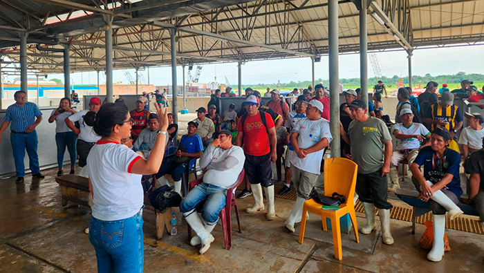 OSD Iquitos capacitó a personal del DPA La Punchana en buenas prácticas de manipulación y procedimientos de higiene