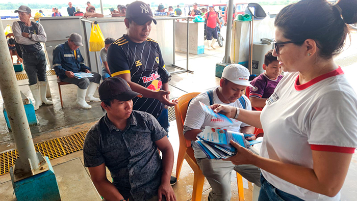OSD Iquitos capacitó a personal del DPA La Punchana en buenas prácticas de manipulación y procedimientos de higiene