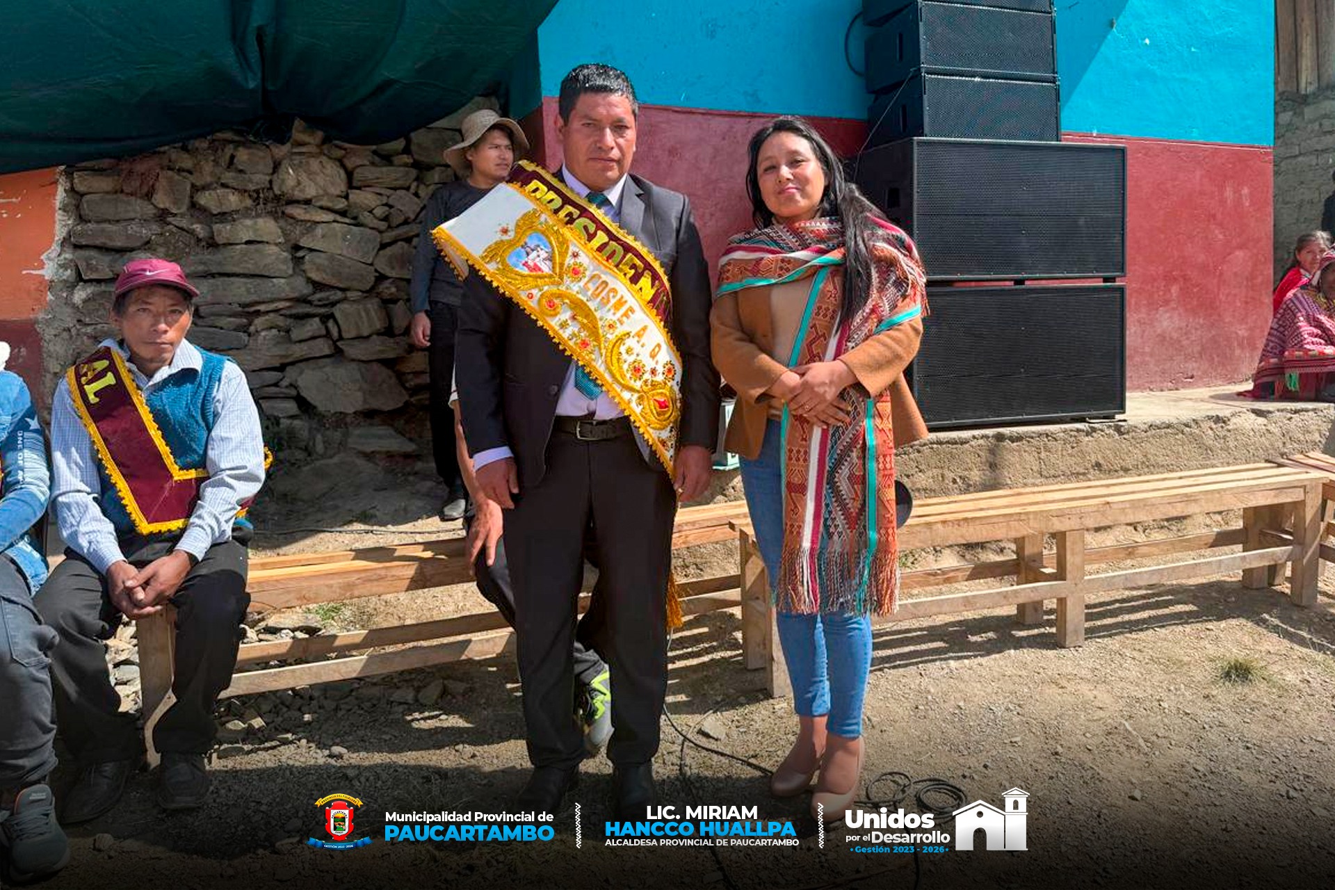 Archivo Imagen de "Alcaldesa de la Municipalidad Provincial de Paucartambo Saludo a las Comunidades Campesinas de Chimur y Cedros por su Aniversario"