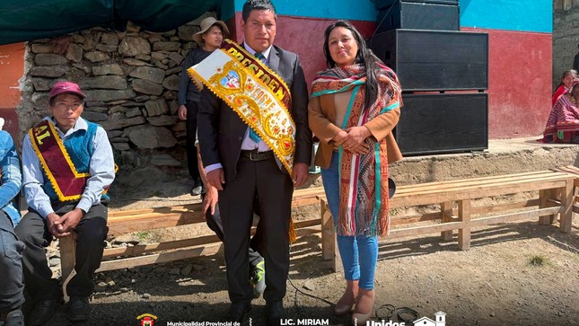 Archivo Imagen de "Alcaldesa de la Municipalidad Provincial de Paucartambo Saludo a las Comunidades Campesinas de Chimur y Cedros por su Aniversario"