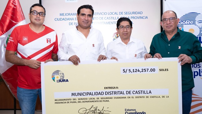 Gobernador Luis Neyra dará inicio a la implementación de moderno sistema de seguridad ciudadana de Castilla