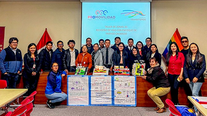 MTC capacita a funcionarios de Cusco para implementar zonas de tráfico calmado