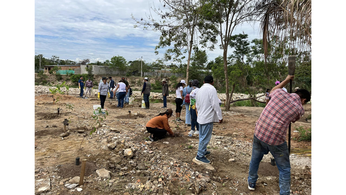 Recuperaci贸n de la faja marginal del sector "Las Dunas", parte baja de la ciudad de Tarapoto.
