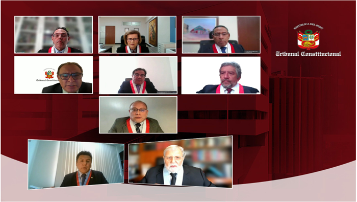 TC sesionó en audiencia pública virtual para ver la demanda competencial del Congreso de la República contra el Poder Judicial por la inhabilitación de dos miembros de la JNJ