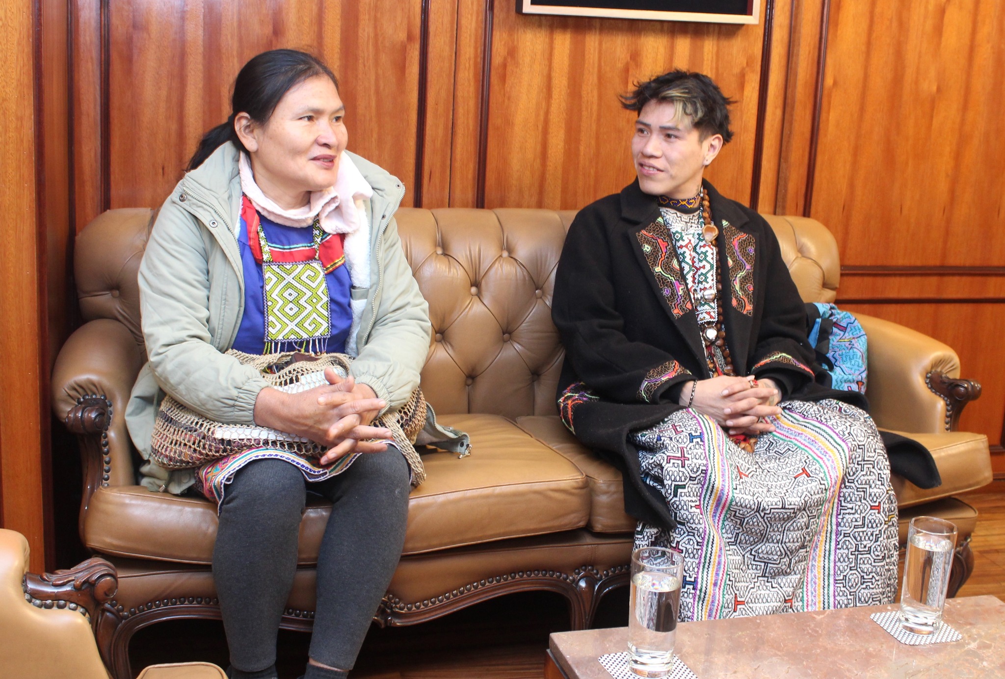 Conversación de artistas shipibo-konibos con Encargado de Negocios 2