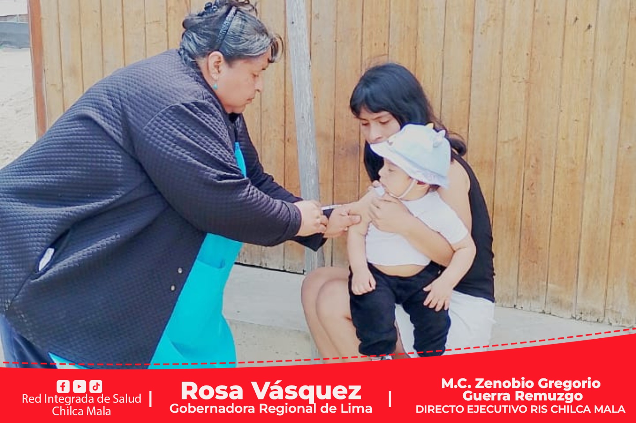 RIS Chilca Mala: ¡Brigadas vienen vacunando a decena de niños contra el sarampión!