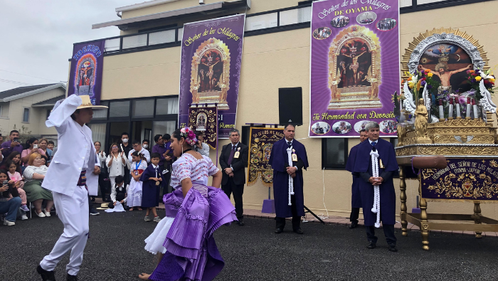 Peruanos en Tokio rinden homenaje al Cristo Moreno con tradicional procesión