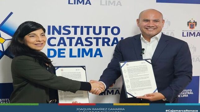 🤝 El alcalde provincial de Cajamarca, Joaquin Ramírez, firmó el convenio de cooperación técnica con el Instituto Catastral de Lima, que permitirá la elaboración de instrumentos de planificación y la ejecución del proyecto de actualización del Catastro de la Zona Urbana de la provincia de Cajamarca.
🤝 Con este convenio, la actual gestión municipal da un paso importante para la modernización de los instrumentos tecnicos de ordenamiento y desarrollo territorial, que contribuirán fundamentalmente en la actualización del Plan de Desarrollo Urbano. 
🌇 ¡Con Joaquín Ramírez, Cajamarca Renace!