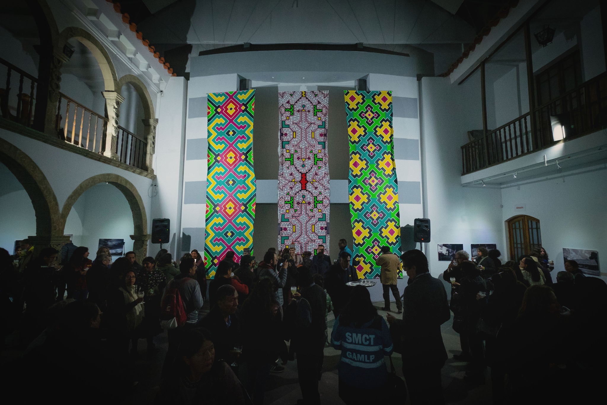 Foto de los telares de arte kené