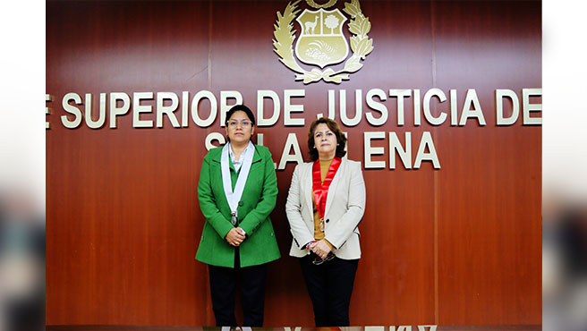 Presidenta de la Corte Superior de Justicia del Callao, Teresa Soto Gordon, tomó juramento a abogada Linda González Carrasco como jueza del 3er Juzgado de  Trabajo del Callao