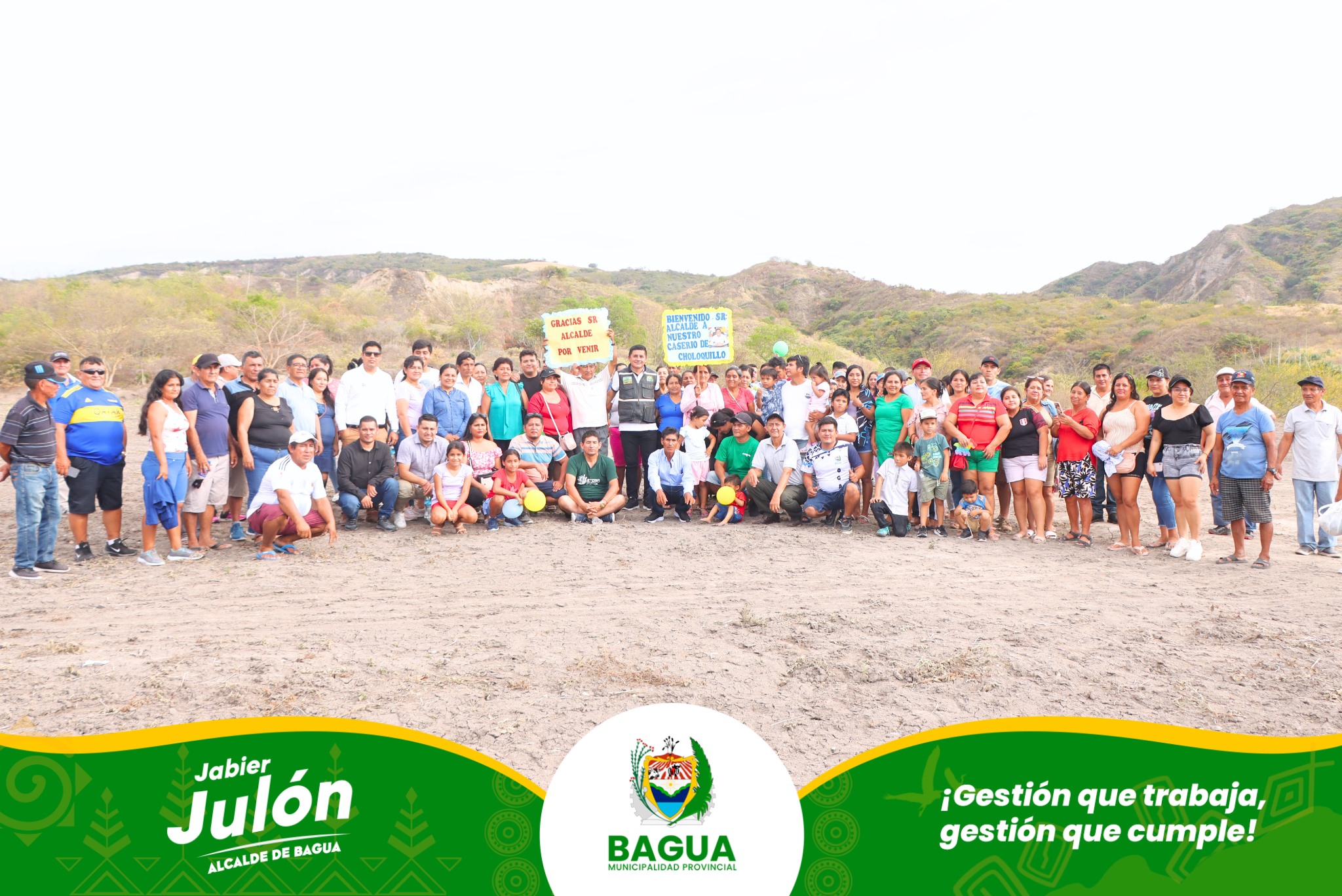 Información acerca de Choloquillo reconocido oficialmente como centro poblado gracias a la gestión del Alcalde Jabier Julón Pérez