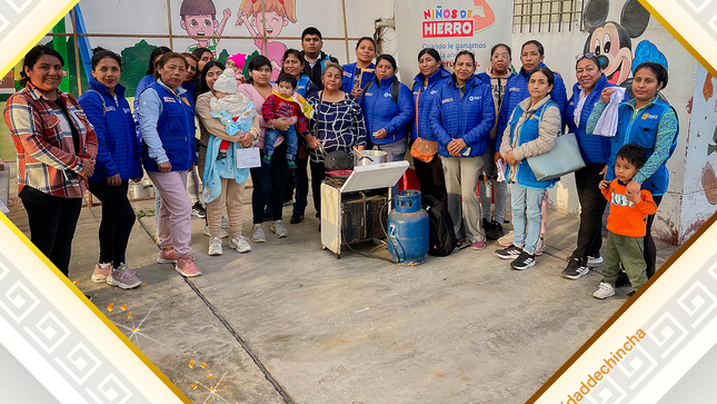 📌La Municipalidad Provincial de Chincha, a través del compromiso 1 “Mejoramiento del Estado Nutricional de niños de 3 a 12 meses “, esta realizando sesiones demostrativas de preparación de alimentos ricos en hierro, dirigido a madres gestantes y madres con niños menores de 1 año, con el objetivo de prevenir la anemia en nuestros menores hijos.