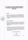 Vista preliminar de documento Plan Anual de Trabajo Archivístico de la Municipalidad Distrital de Breña Año 2022
