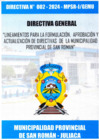 Vista preliminar de documento DIRECTIVA N° 002-2024-MPSR-J/GEMU