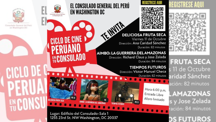 Consulado General del Perú en Washington promueve cine peruano con la proyección de “Deliciosa Fruta Seca”