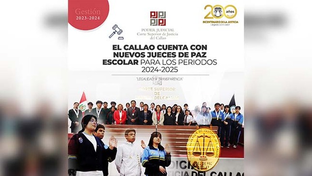 El Callao cuenta con nuevos jueces de paz escolar para resolver casos de violencia en los colegios chalacos