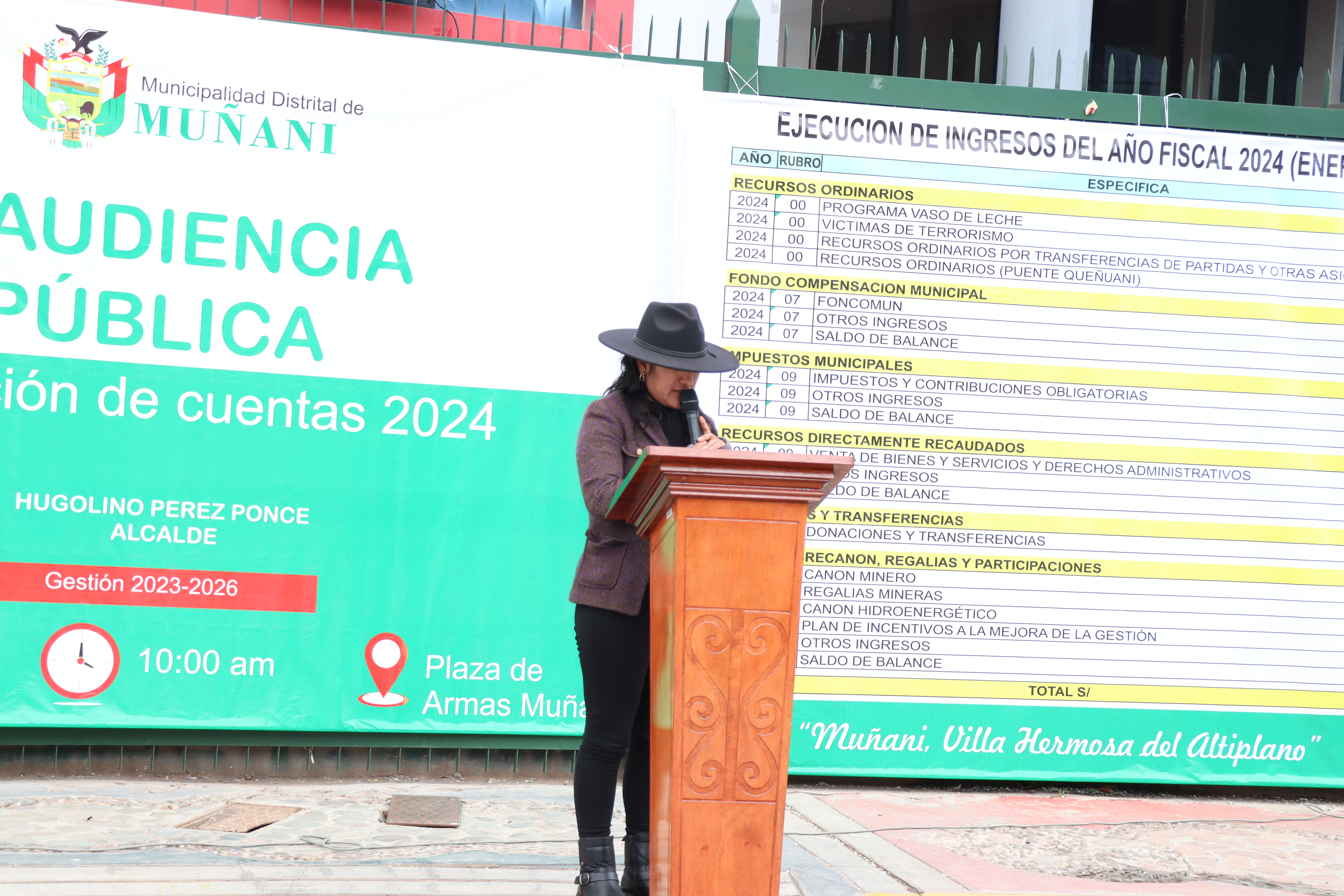 fotografia de la rendición de cuentas 2024