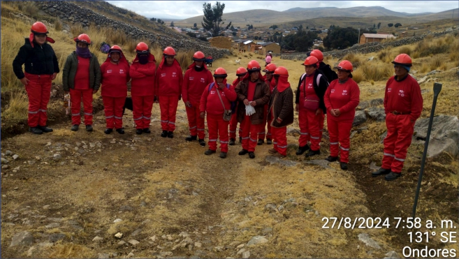 Trabajo temporal y actividades de mantenimiento del camino vecinal al mirador.