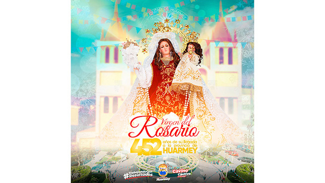 Felices Fiestas Patronales en honor a nuestra Santísima Virgen del Rosario