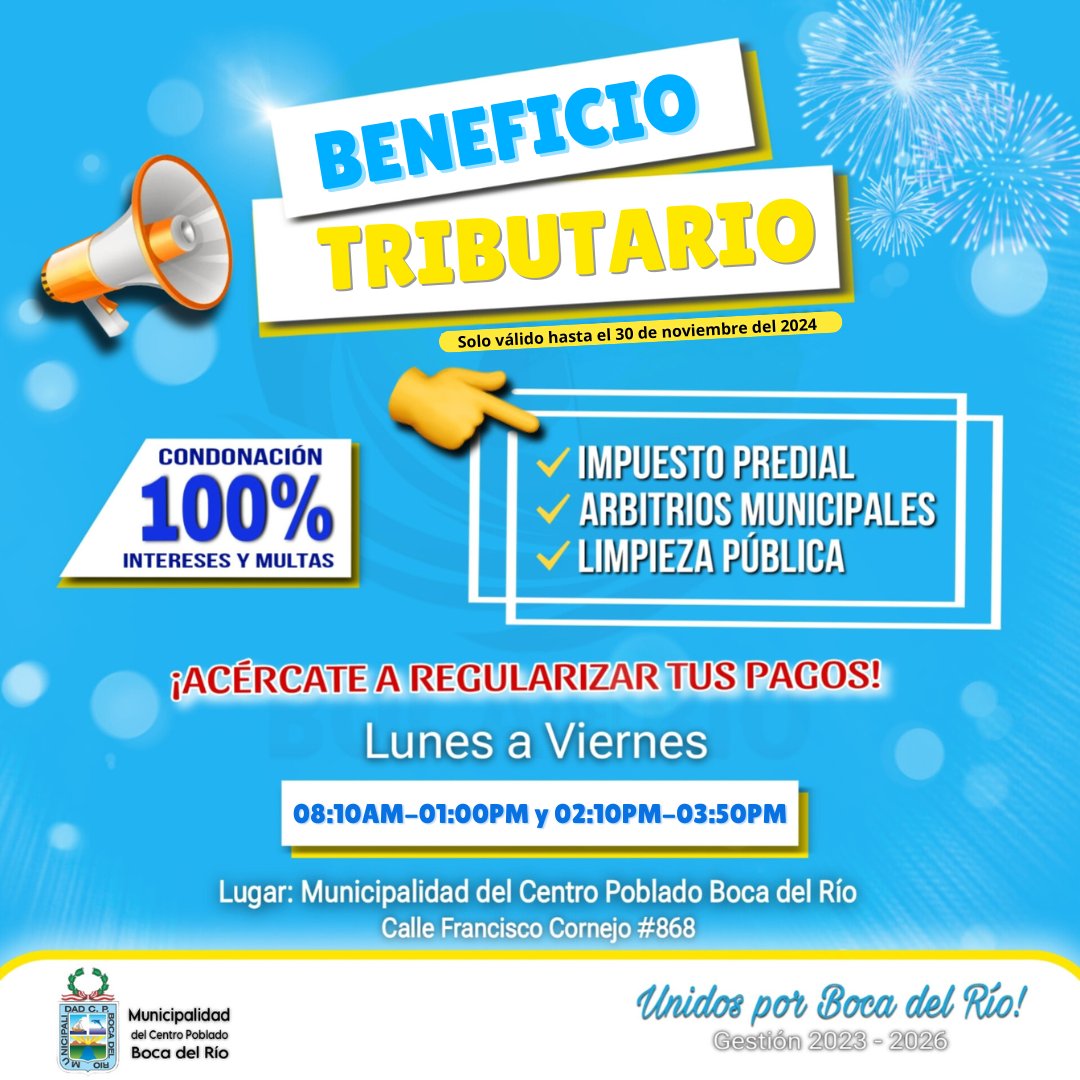Comunicado sobre Ampliación de Beneficio Tributario
