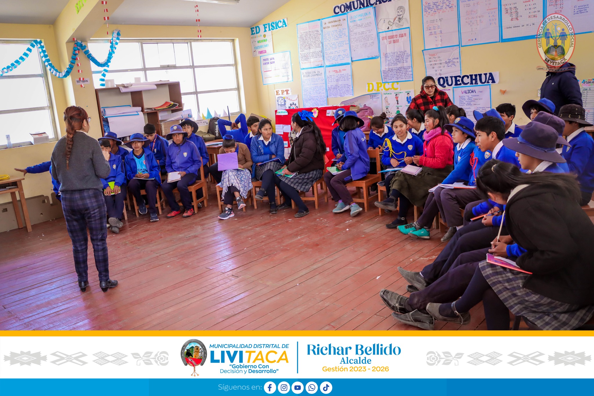 Municipalidad de Livitaca Impulsa acompañamiento Psicopedagógico en jóvenes de la I.E. 56286 de Kisio