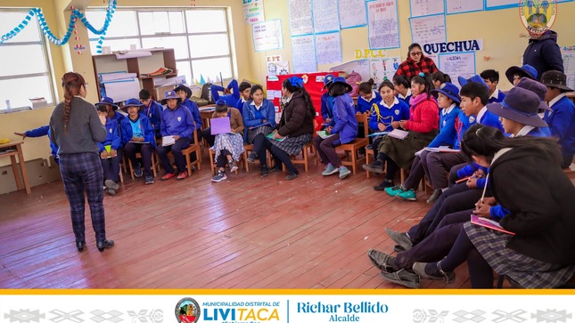 Municipalidad de Livitaca Impulsa acompañamiento Psicopedagógico en jóvenes de la I.E. 56286 de Kisio