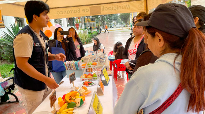 Cientos de personas participaron en campañas de alimentación saludable en Lima Sur
