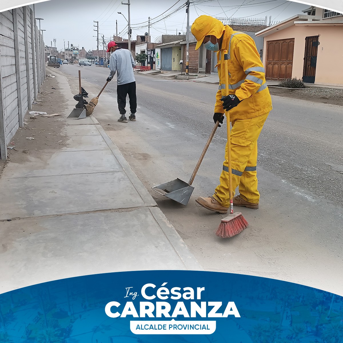 🔰Seguimos con la limpieza en la Av. Santo Tomas, el día de hoy se viene realizando el barrido correspondiente en pistas y veredas de dicha avenida, dejando así un mejor ambiente para que los vecinos puedan circular sin ninguna incomodidad.
Se pide a los vecinos en contribuir con la limpieza, para mejorar el ornato de nuestro Provincia.