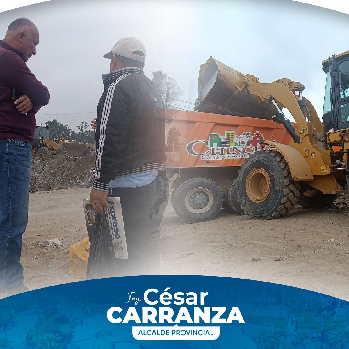 #JornadaDeLimopieza l Desde hace varios dìas, maquianrias del
municipio vienen trabajando a las orillas del conocido canal "Ñoco, para realizar la limpieza y recojo de desechos que se dejó luego de la intervención de la junta de regantes de Chincha.