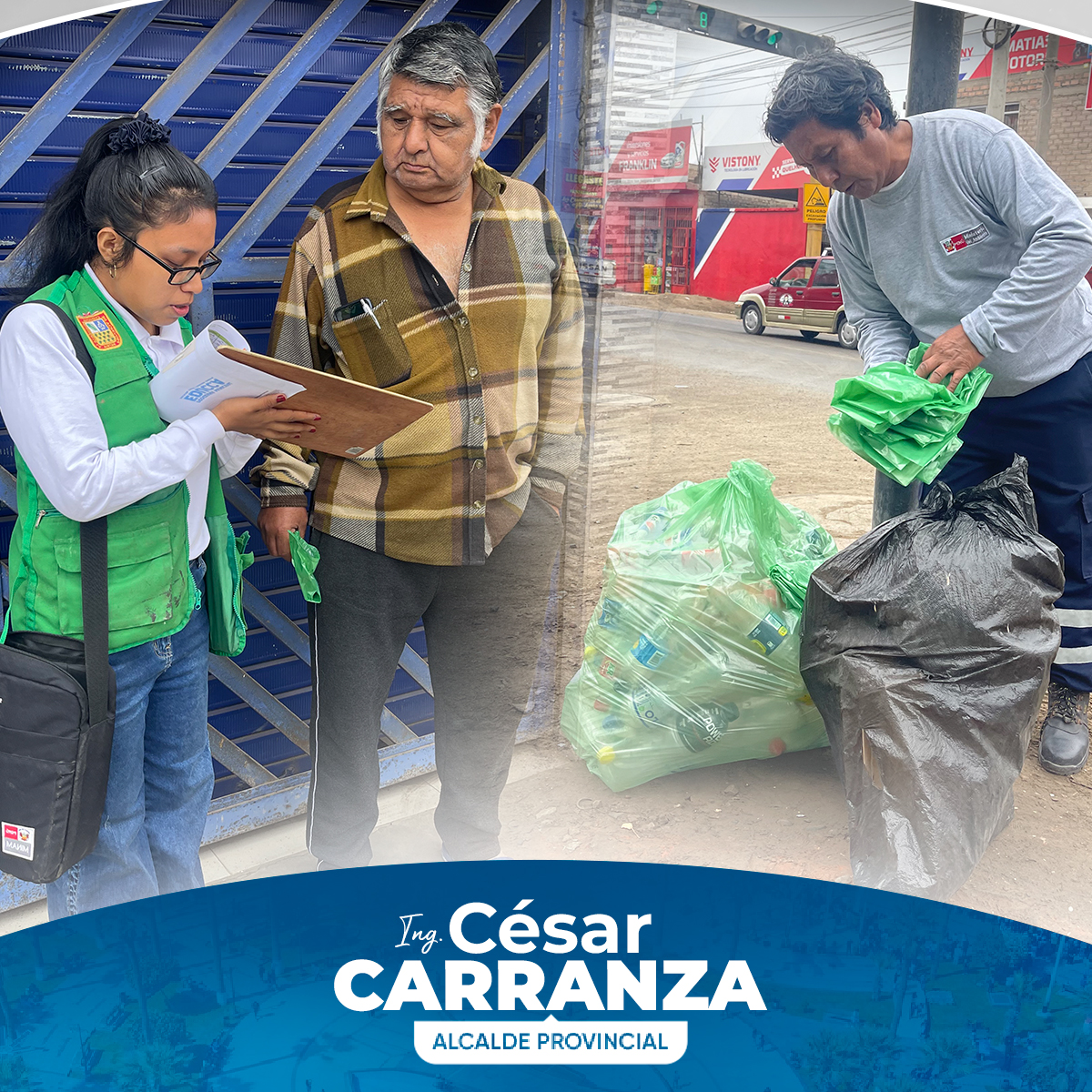#ChinchaRecicla | Promoviendo y practicando la correcta segregación de residuos sólidos para su reciclaje, llevó a cabo una jornada de sensibilización y empadronamiento en la “Panamericana sur”, actividad que promueve una cultura de reutilizar aquellos materiales como el plástico, papel o cartón, buscando una conservación ambiental y fomentar la economía circular.