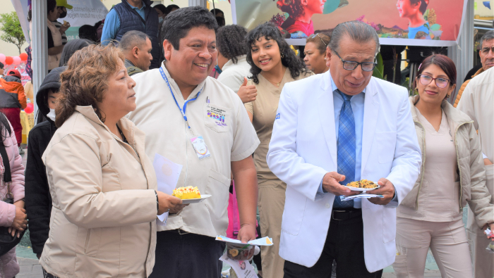 Padres aprendieron recetas saludables en feria de nutrición para evitar anemia en niños