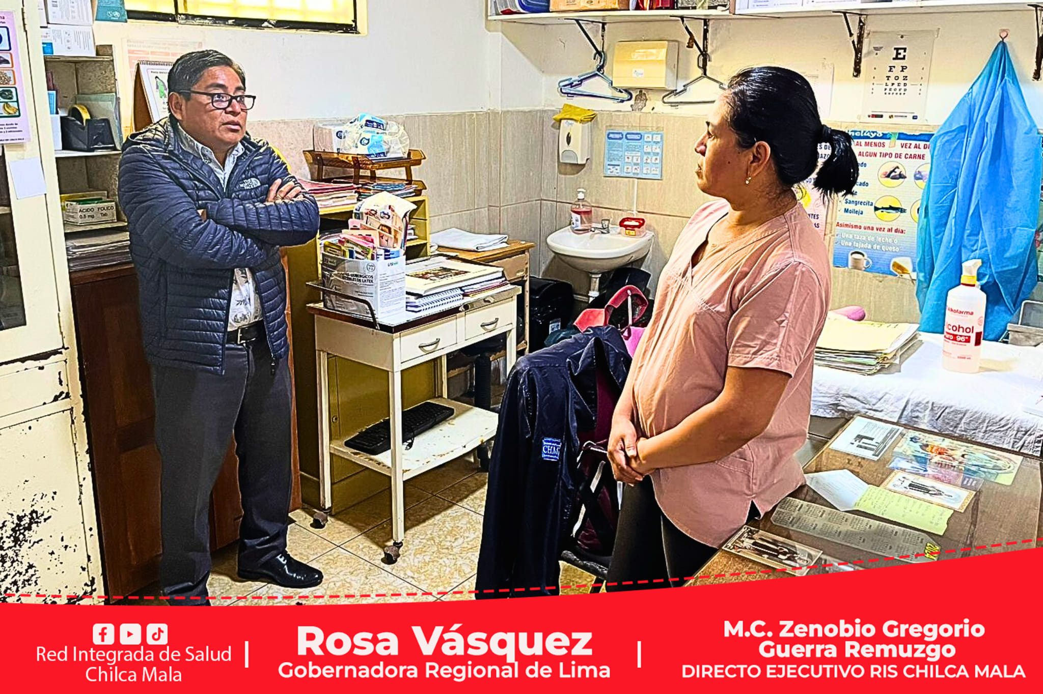 RIS Chilca Mala supervisa establecimientos de salud y cumplimiento de normativa técnica