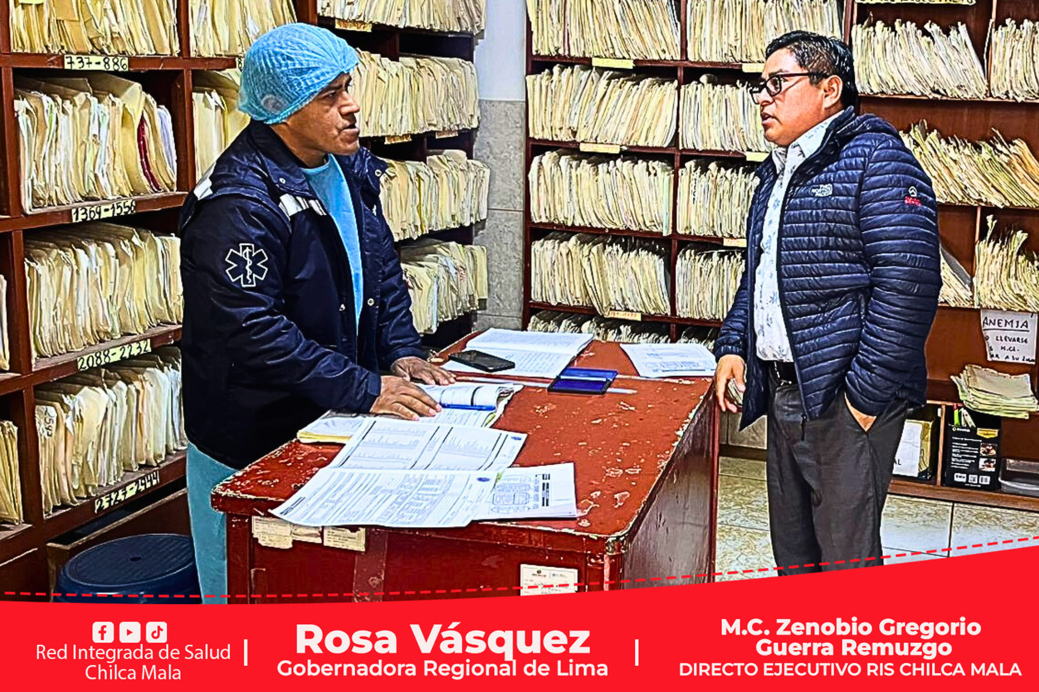 RIS Chilca Mala supervisa establecimientos de salud y cumplimiento de normativa técnica