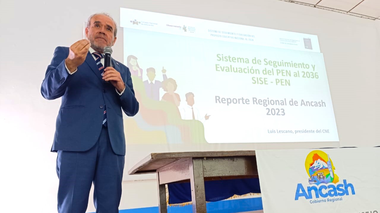 Áncash: presidente del CNE presentó avances del Proyecto Educativo Nacional al 2036