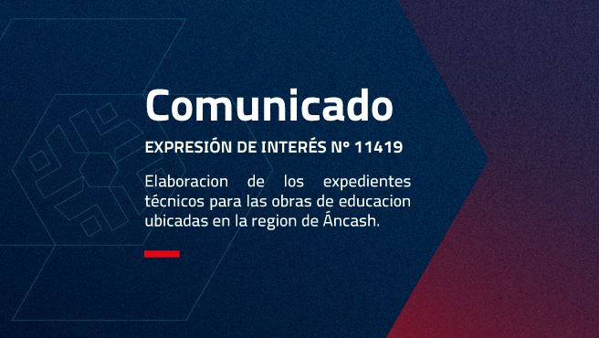 ELABORACION DE LOS EXPEDIENTES TECNICOS PARA LAS OBRAS DE EDUCACION UBICADAS EN LA REGION DE ANCASH