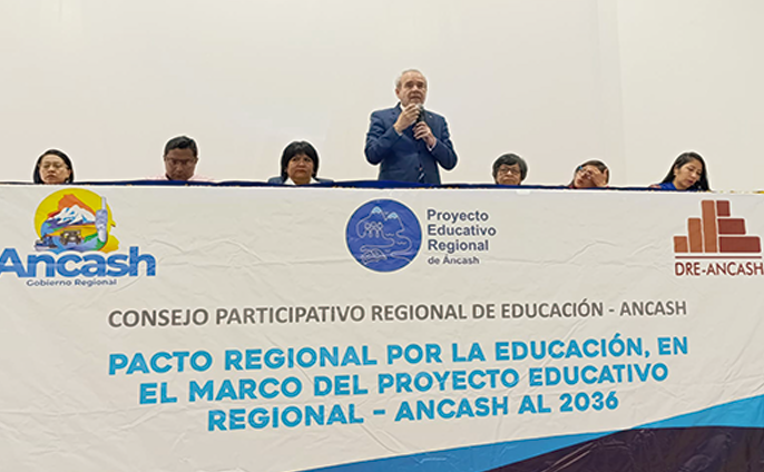 Áncash: presidente del CNE presentó avances del Proyecto Educativo Nacional al 2036