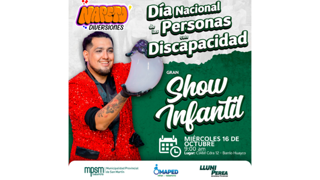 Show Infantil por el Día de las Personas con Discapacidad.