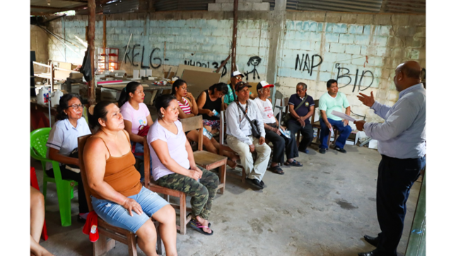 Juramentación al Comité de Desarrollo del Asentamiento Humano "El Porvenir - Tarapoto".
