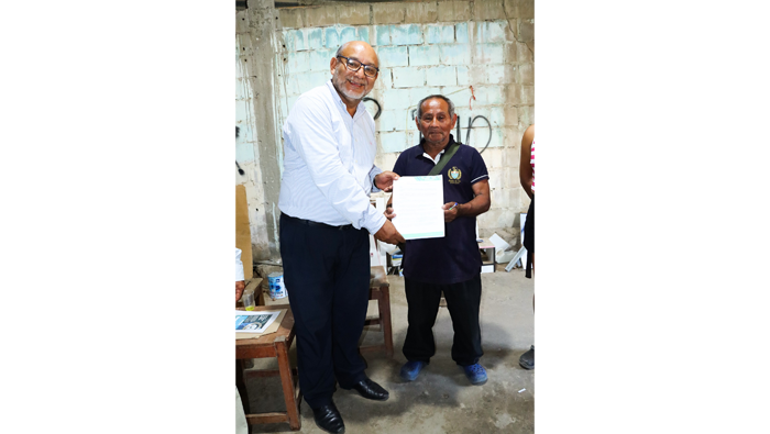 Juramentaci贸n al Comit茅 de Desarrollo del Asentamiento Humano "El Porvenir - Tarapoto".