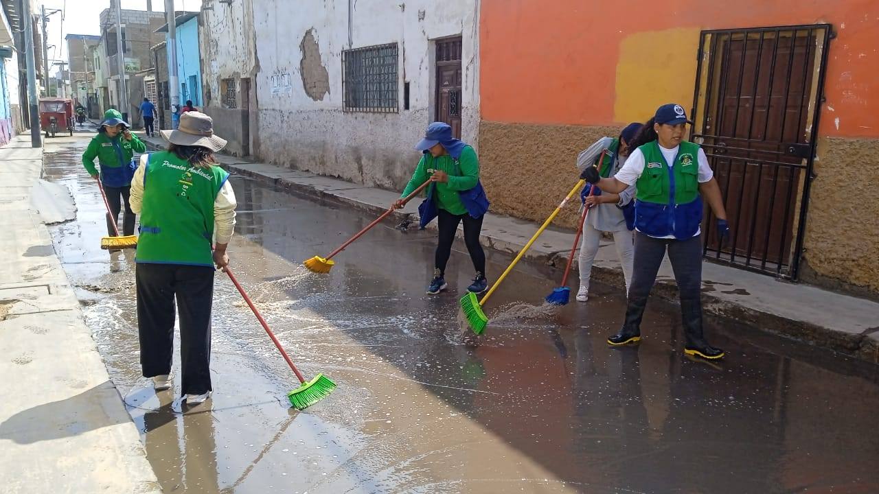 Limpieza en el casco urbano tras Lluvias