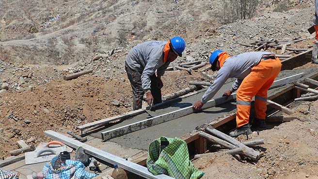 Alcalde continúa supervisando avance en la ejecución de obras