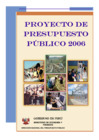 Vista preliminar de documento Proyecto_PptoPublico2006