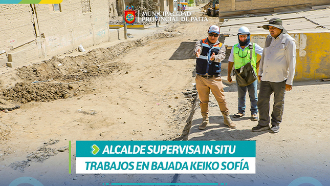 Alcalde supervisa inicio de trabajos en bajada Keiko Sofía.