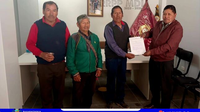 Juro cumplir con su cargo nuevo Teniente Gobernador de la Comunidad Campesina de Miraflores