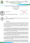 Vista preliminar de documento RESOLUCIÓN DE ALCALDÍA QUE RESUELVE Y APRUEBA LA LIQUIDACIÓN DEL PROYECTO "MEJORAMIENTO DE LOS SERVICIOS RECREATIVOS DEL CAMPO DEPORTIVO DE PIÁS"