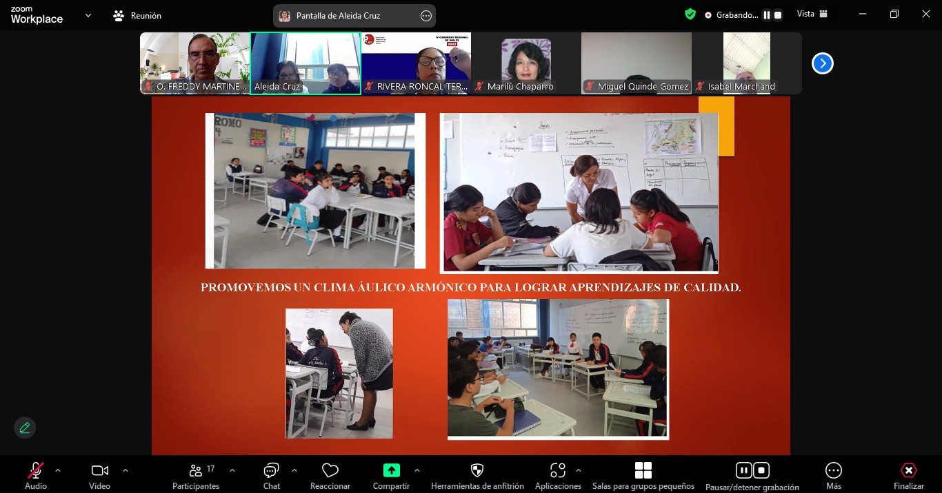 Reunión virtual de la Red de IIEE Focalizadas del Ciclo de Formación Interna de la UGEL Piura para Socializar Estrategias Educativas 2024