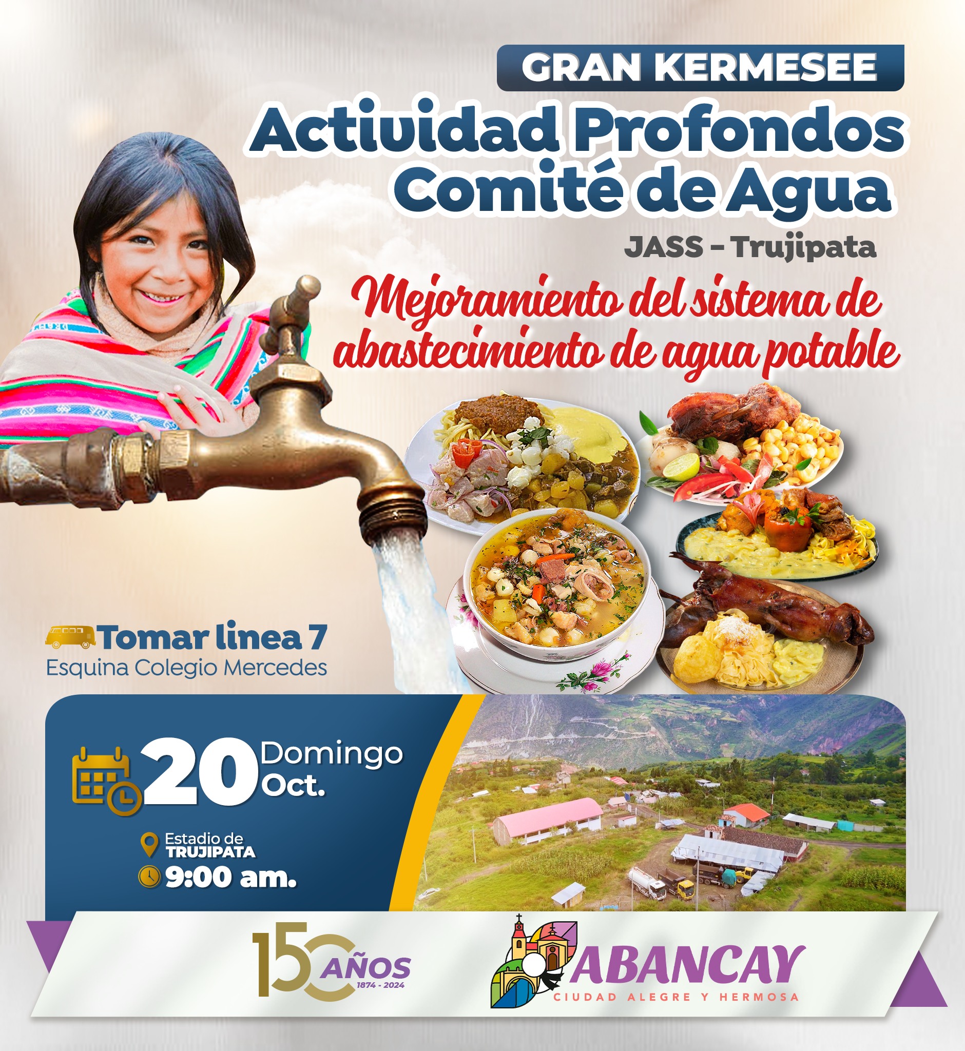 💯¡Gran Kermesse En Trujipata! Para Mejorar El Sistema De Abastecimiento De Agua En Trujipata.